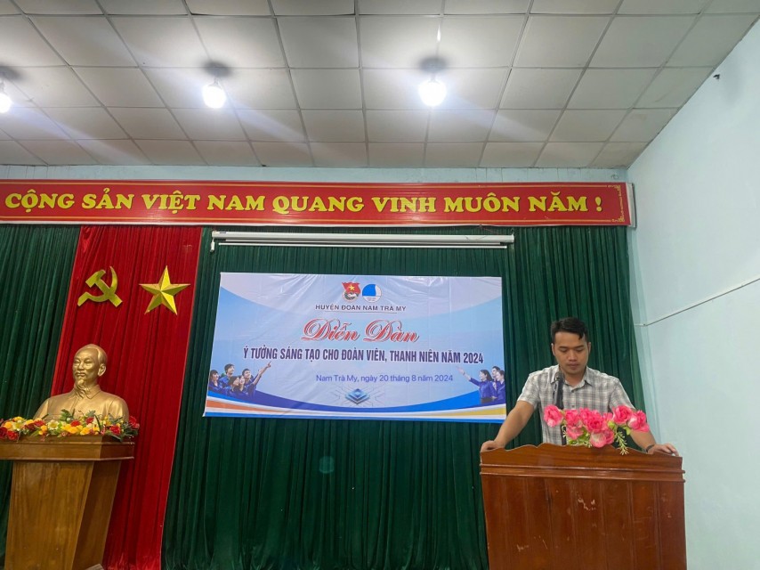 Diễn đàn ý tưởng sáng tạo cho đoàn viên, thanh niên huyện Nam Trà My năm 2024