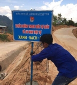 Ra mắt tuyến đường Sáng – Xanh - Sạch - Đẹp và Tuyến đường Thanh niên tự quản về an ninh trật tự tại xã Trà Vinh, huyện Nam Trà My