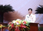Trưởng ban kiểm phiếu Nguyễn Thanh Tuấn báo cáo kết quả bầu Ban Chấp hành Trung ương Đoàn khóa XI. Ảnh: Bảo Anh