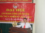 Đại hội chi đoàn Công an huyện Nam Trà My nhiệm kỳ 2014 – 2017